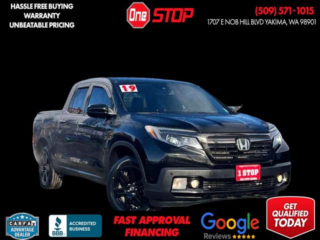 Crystal Black Pearl 2019 Honda Ridgeline Black Edition AWD Pickup Truck All-Wheel Drive Automatic