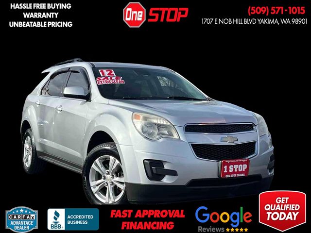Silver Ice Metallic 2012 Chevrolet Equinox 1LT AWD SUV / Crossover All-Wheel Drive Automatic