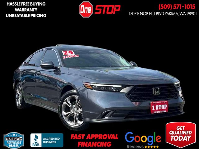 Meteorite Gray Metallic 2024 Honda Accord EX FWD Sedan Front-Wheel Drive Automatic