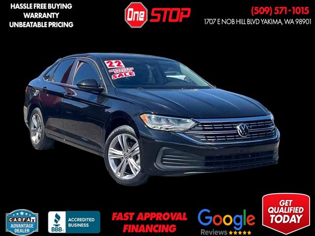 Deep Black Pearl 2022 Volkswagen Jetta Sedan Front-Wheel Drive Automatic
