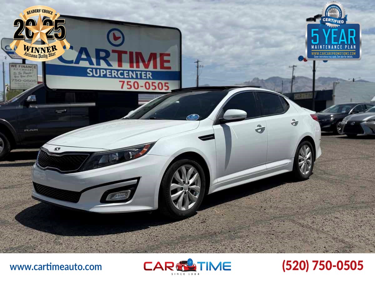 Snow White Pearl 2015 Kia Optima Sedan Front-Wheel Drive Automatic