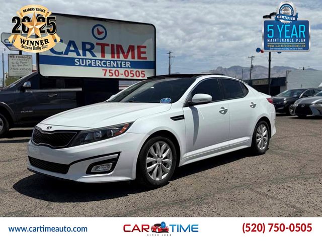 Snow White Pearl 2015 Kia Optima Sedan Front-Wheel Drive Automatic