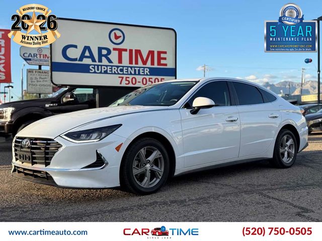 Quartz White 2020 Hyundai Sonata Sedan Front-Wheel Drive Automatic