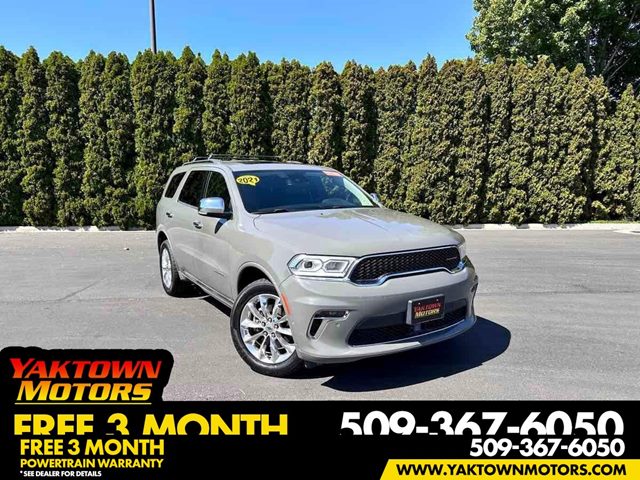 Gray (Destroyer Grey) 2021 Dodge Durango SUV / Crossover All-Wheel Drive Automatic