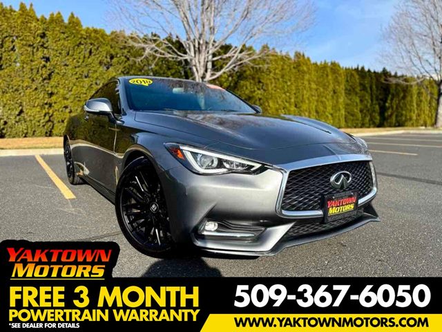 Gray (Graphite Shadow) 2018 INFINITI Q60 3.0t Luxe Coupe AWD Coupe All-Wheel Drive Automatic