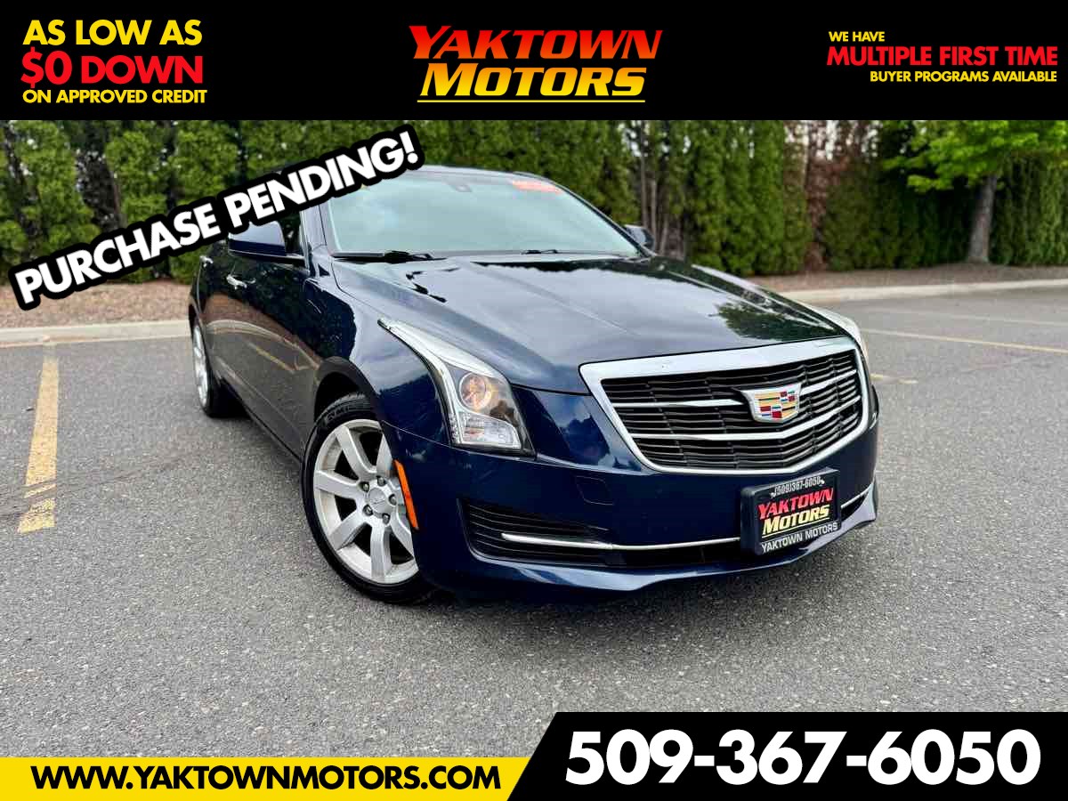Dark Adriatic Blue Metallic 2016 Cadillac ATS Sedan Rear-Wheel Drive Automatic