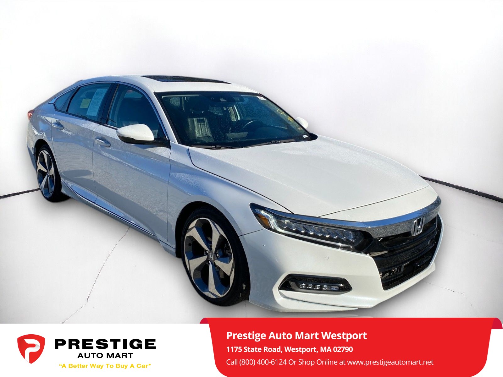 Used 2020 Honda Accord Touring with VIN 1HGCV2F95LA023015 for sale in Westport, MA