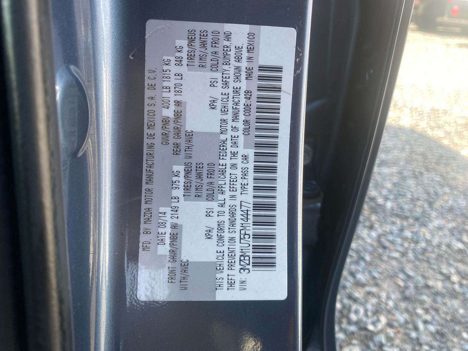 Sold 2015 Mazda Mazda3 i Sport in Westport