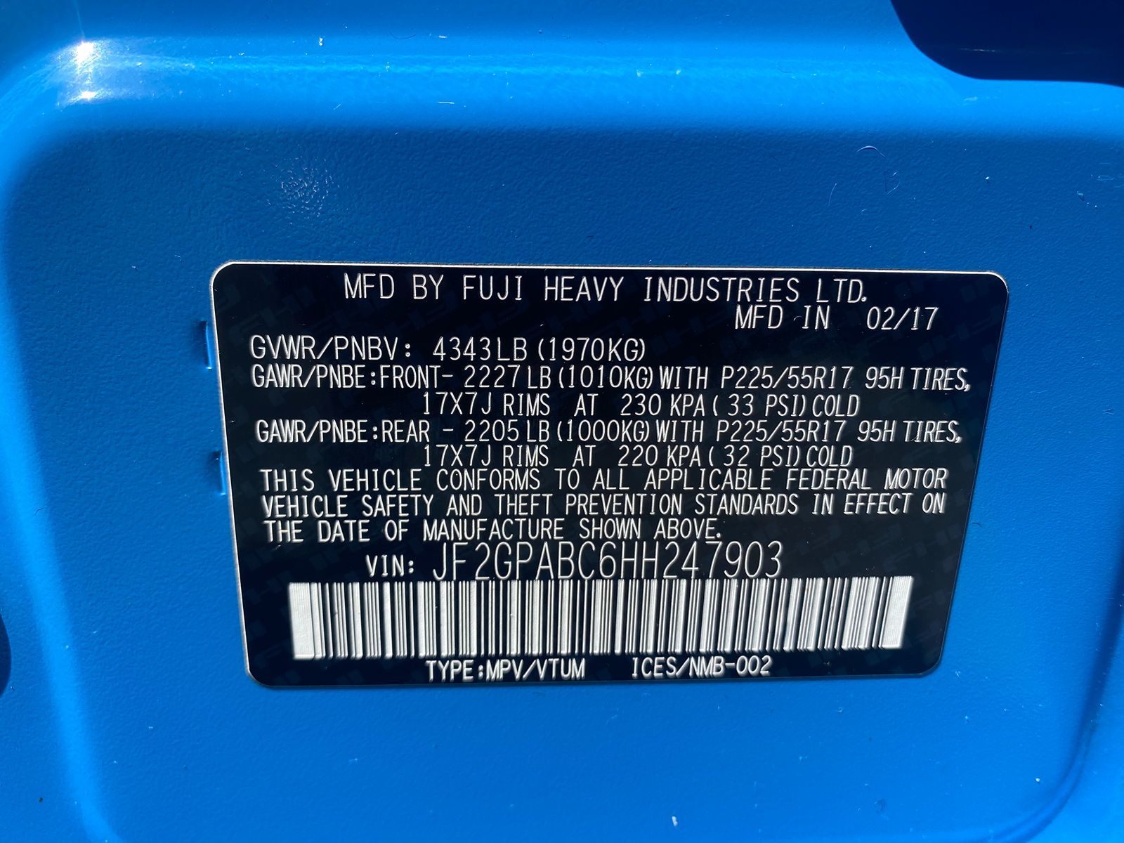 Sold 2017 Subaru Crosstrek Premium in Westport