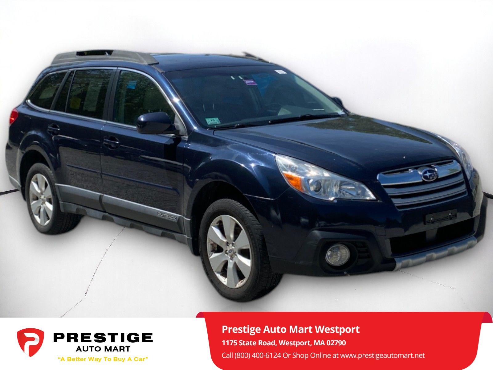 Used 2014 Subaru Outback 2.5i Limited with VIN 4S4BRBLC1E3250316 for sale in Westport, MA