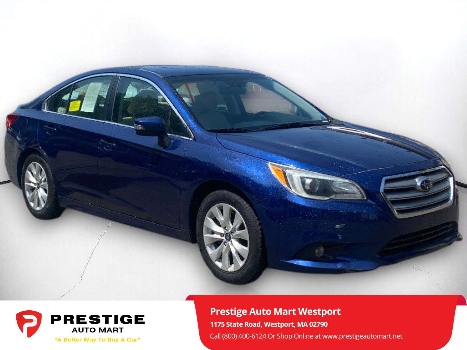 Used 2015 Subaru Legacy 2.5i Premium with VIN 4S3BNAF63F3045131 for sale in Westport, MA