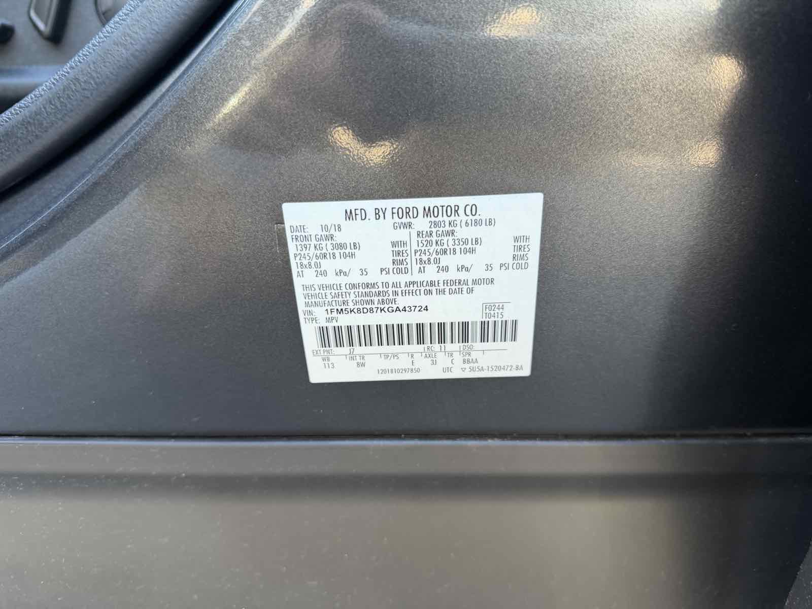2019 Ford Explorer XLT photo 30