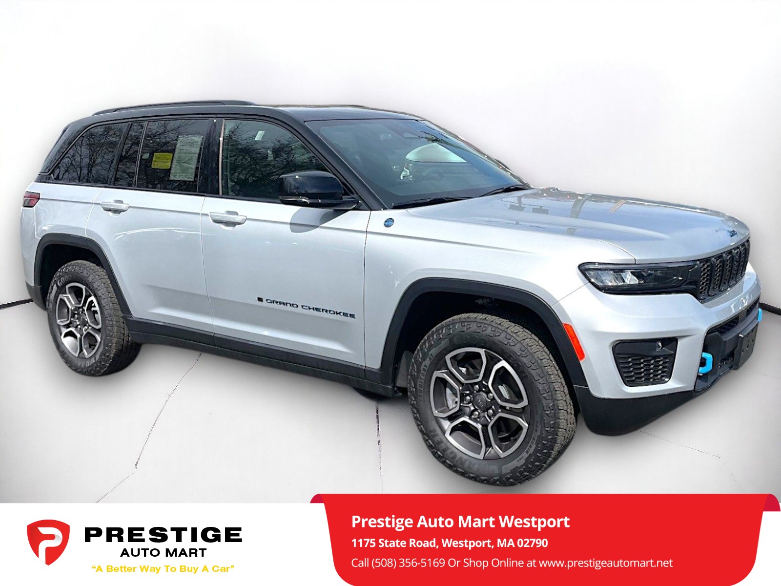 Used 2023 Jeep Grand Cherokee Trailhawk 4xe with VIN 1C4RJYC66P8803264 for sale in Westport, MA