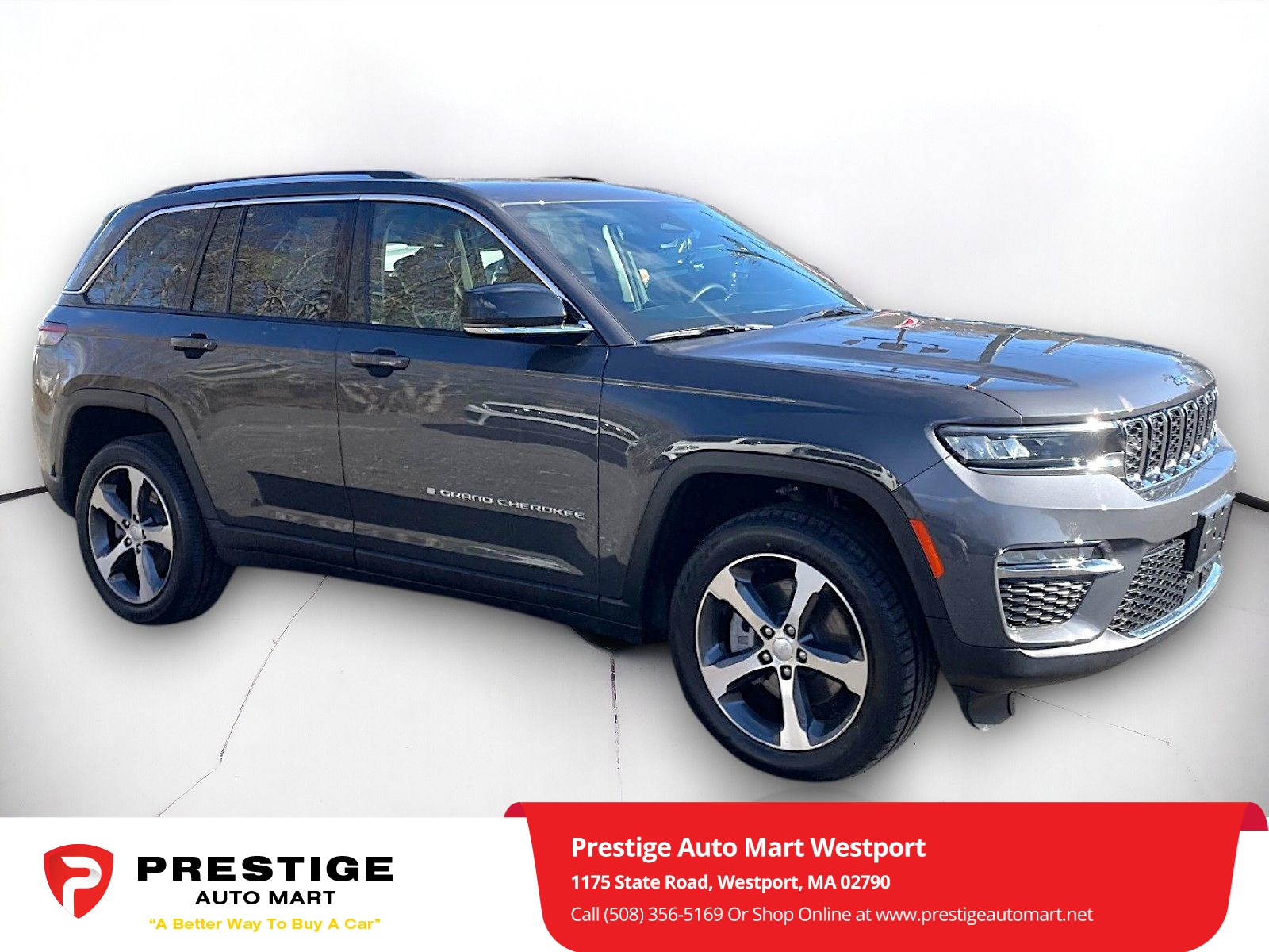 Used 2024 Jeep Grand Cherokee 4xe with VIN 1C4RJYB67RC719309 for sale in Westport, MA