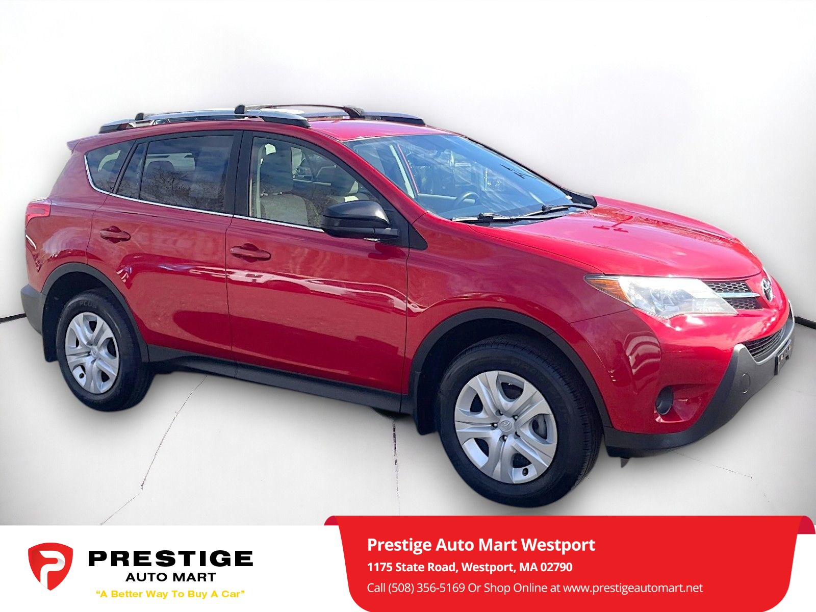 Used 2013 Toyota RAV4 LE with VIN JTMBFREVXD5015758 for sale in Westport, MA