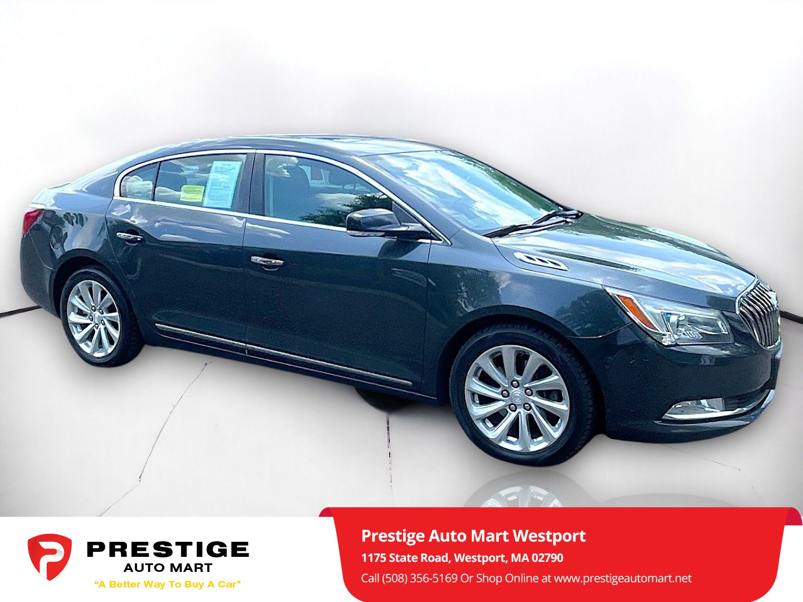 Used 2015 Buick LaCrosse Leather with VIN 1G4GB5G33FF118163 for sale in Westport, MA