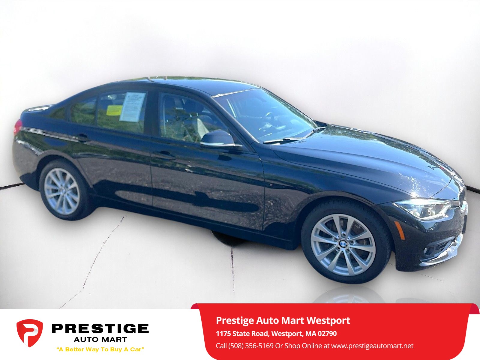 Used 2018 BMW 3 Series 320i with VIN WBA8E5G58JNV01805 for sale in Westport, MA