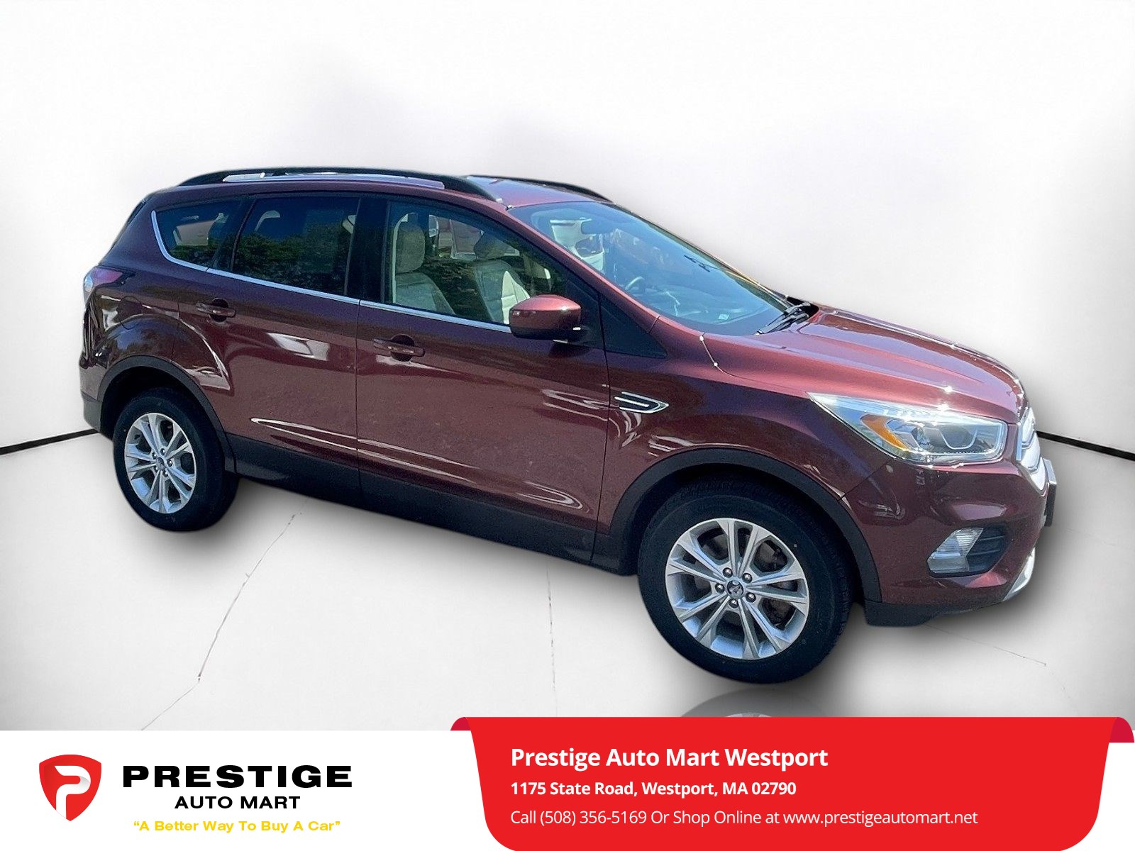 Used 2018 Ford Escape SEL with VIN 1FMCU9HD1JUB66384 for sale in Westport, MA