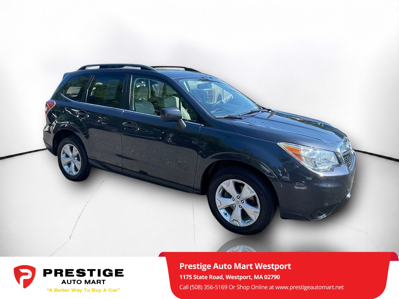 Used 2015 Subaru Forester i Limited with VIN JF2SJAHC4FH480369 for sale in Westport, MA