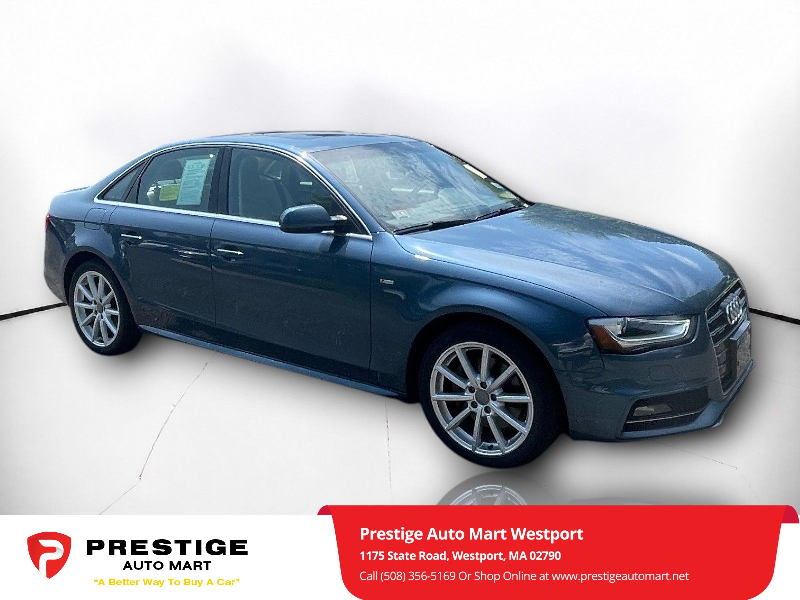 Used 2015 Audi A4 Premium Plus with VIN WAUFFAFL4FN035147 for sale in Westport, MA