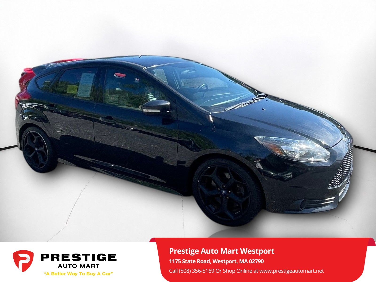 Used 2014 Ford Focus ST with VIN 1FADP3L98EL424319 for sale in Westport, MA