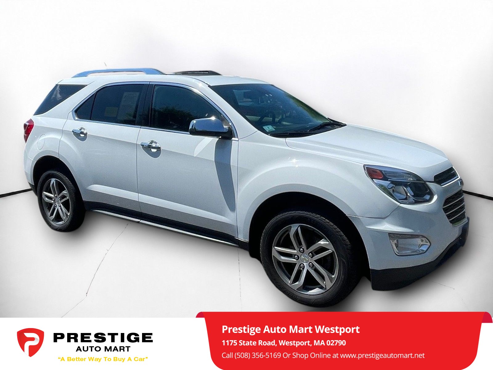 Used 2017 Chevrolet Equinox Premier with VIN 2GNFLGE31H6248913 for sale in Westport, MA
