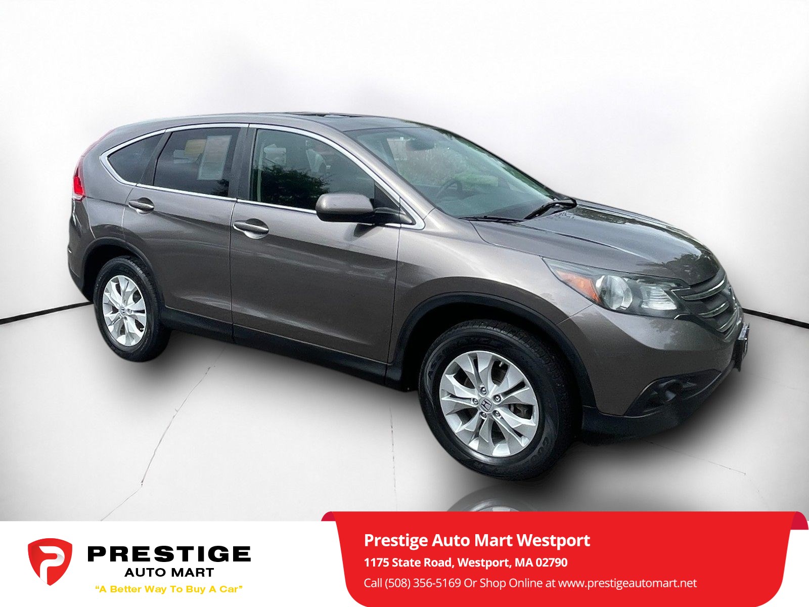Used 2013 Honda CR-V EX with VIN 5J6RM4H58DL003231 for sale in Westport, MA