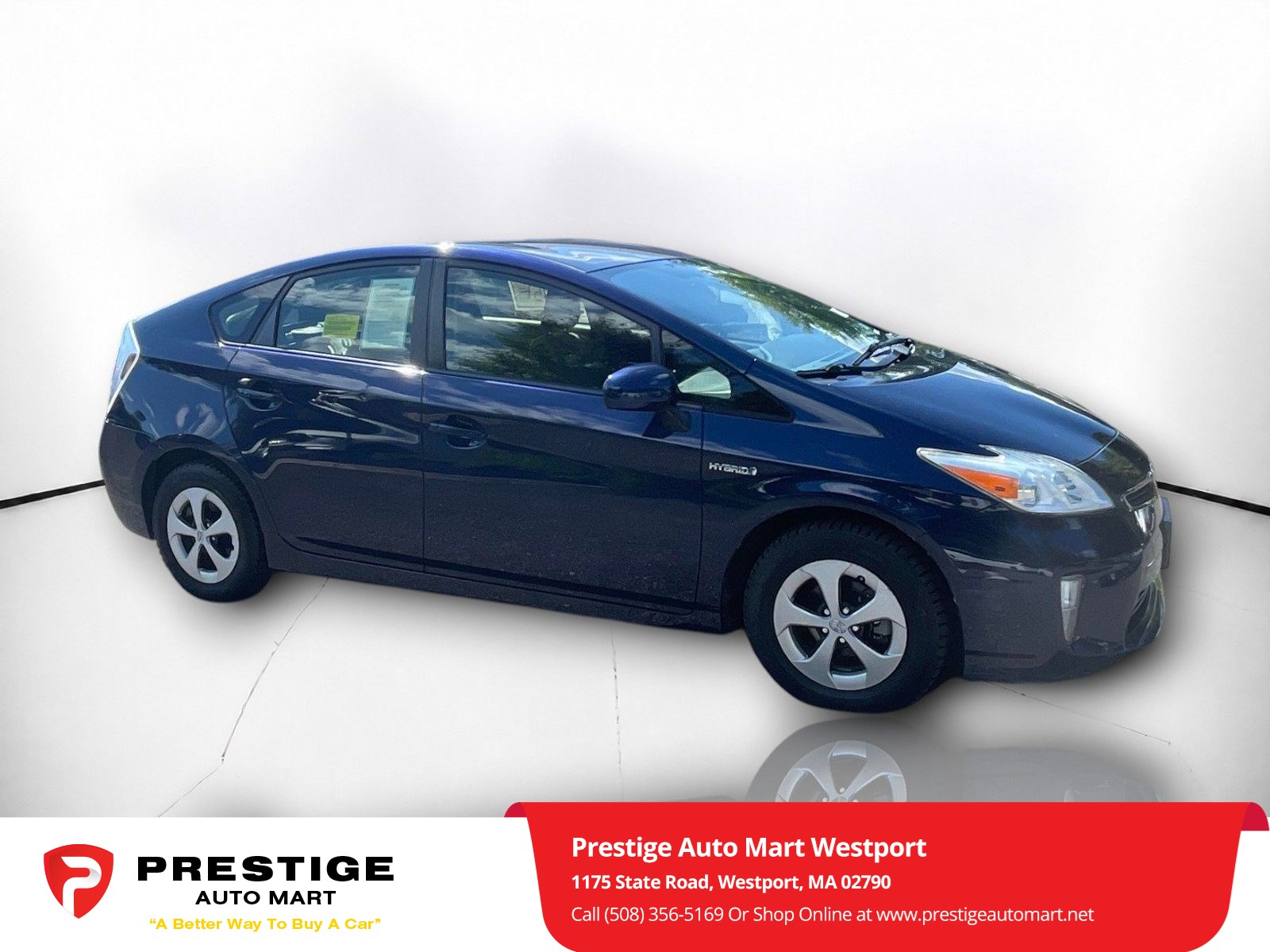 Used 2013 Toyota Prius One with VIN JTDKN3DU1D0341552 for sale in Westport, MA