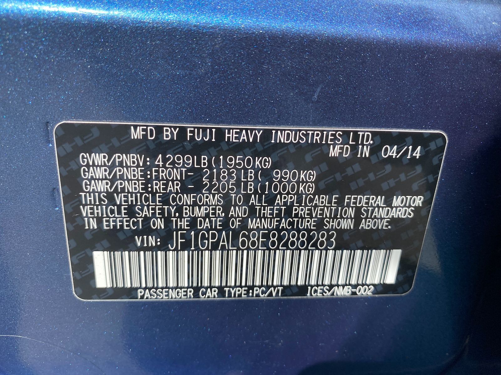 Sold 2014 Subaru Impreza Wagon 2.0i Sport Premium in Westport