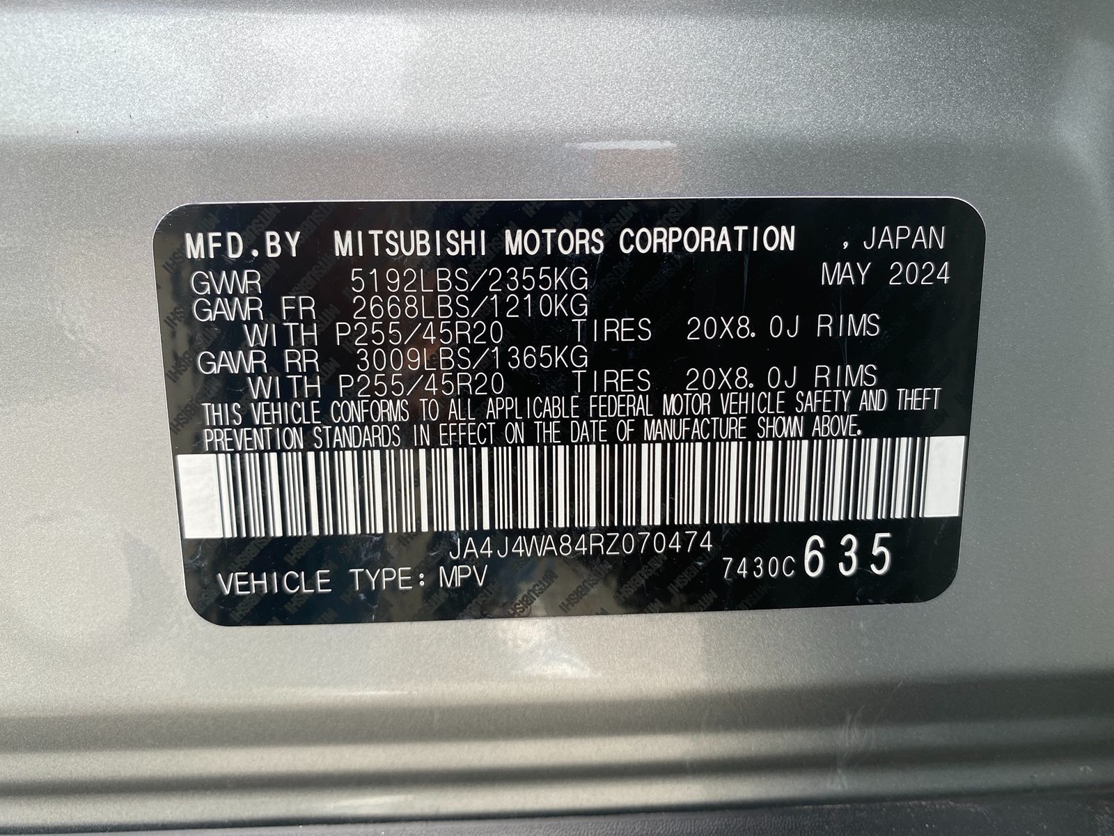 Sold 2024 Mitsubishi Outlander SEL in East Providence