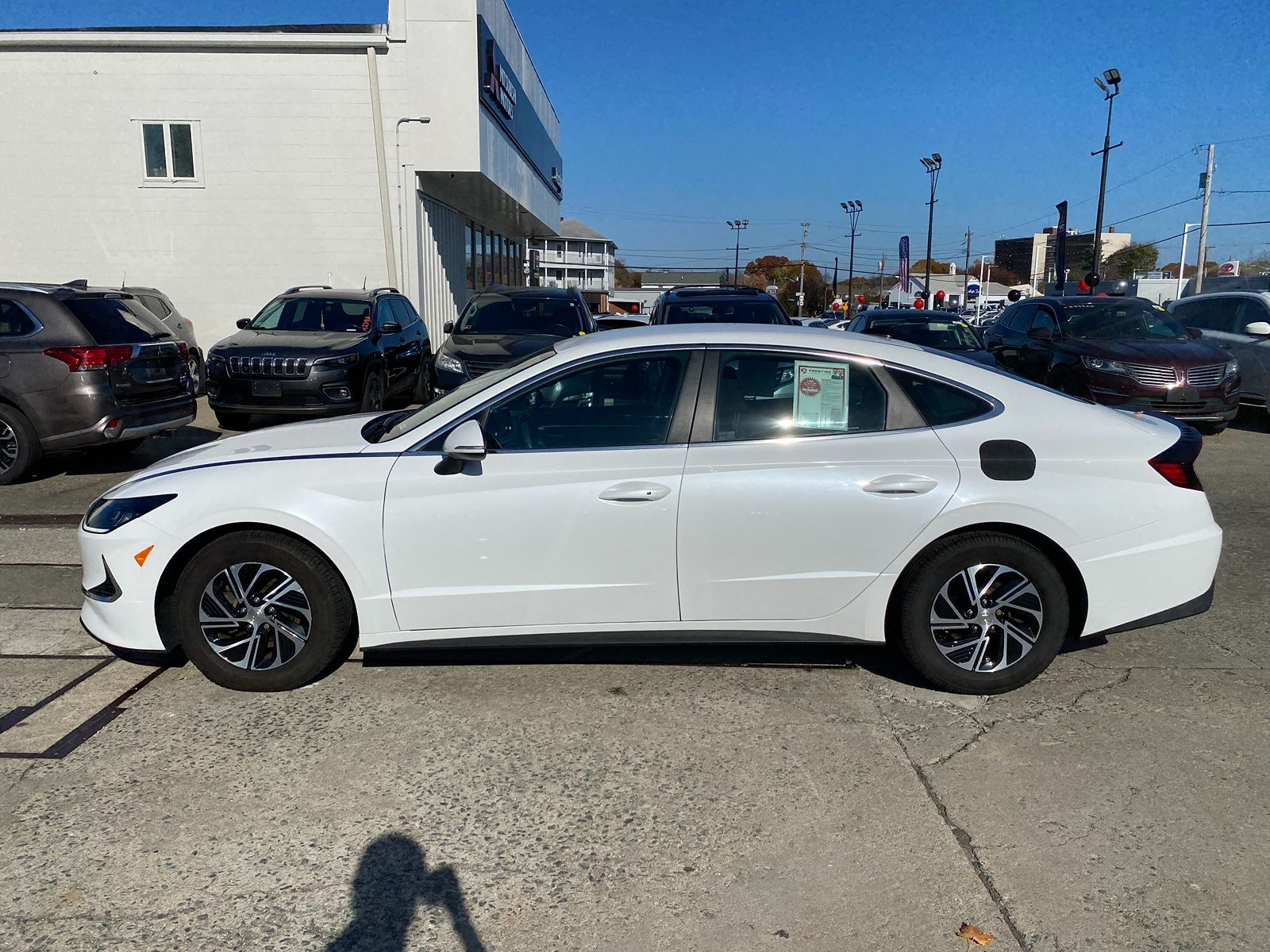 2021 Hyundai Sonata Hybrid Blue 4