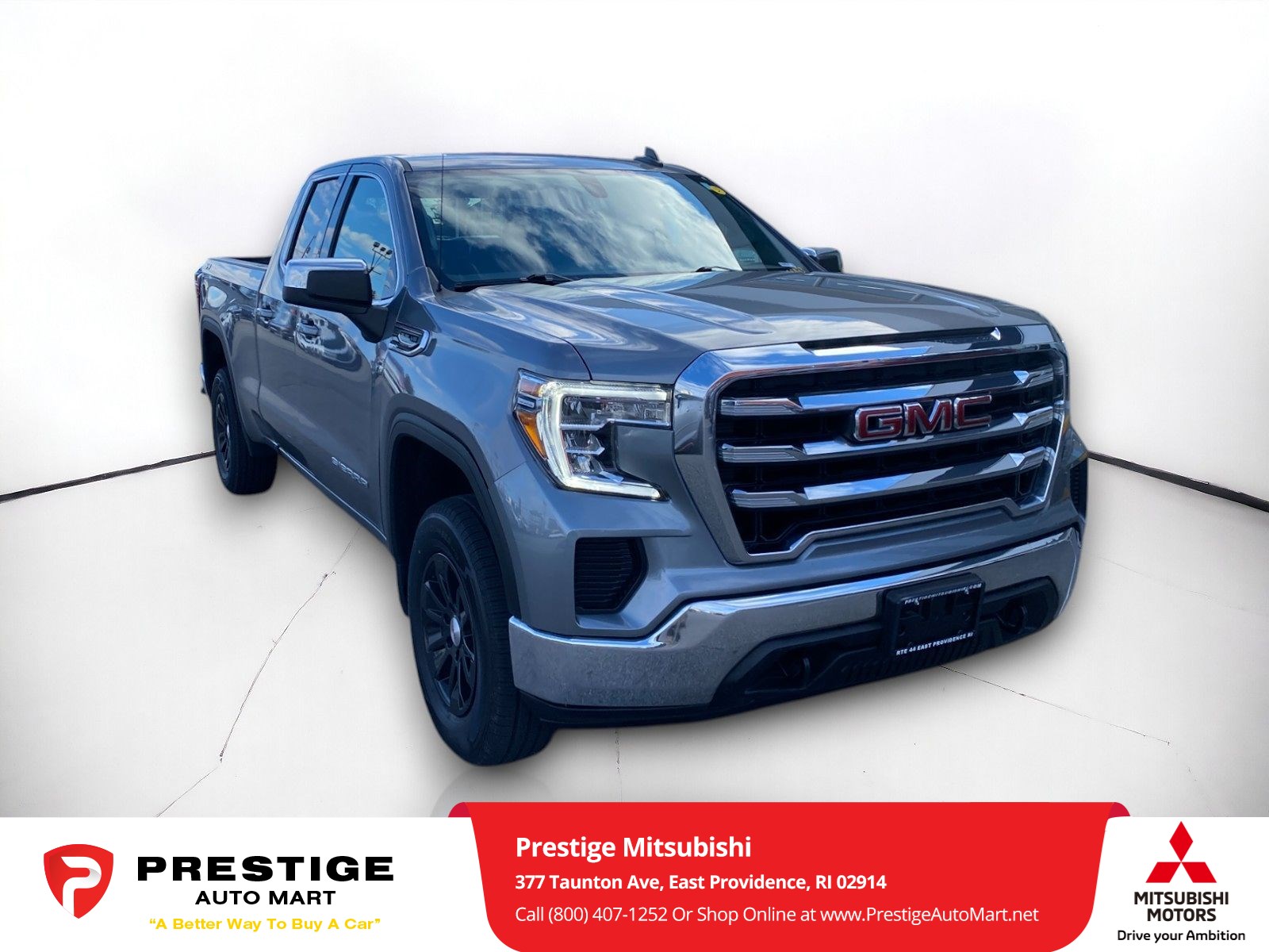 Used 2021 GMC Sierra 1500 SLE with VIN 1GTR9BED3MZ298114 for sale in East Providence, RI