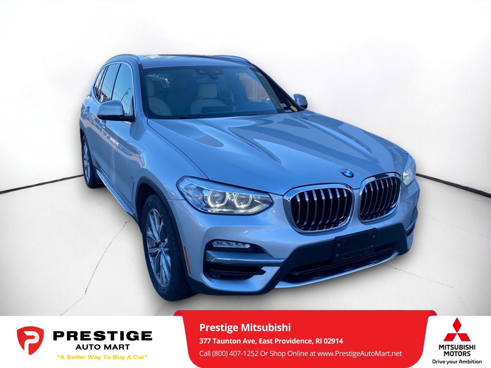 Used 2019 BMW X3 30i with VIN 5UXTR9C58KLP94678 for sale in East Providence, RI