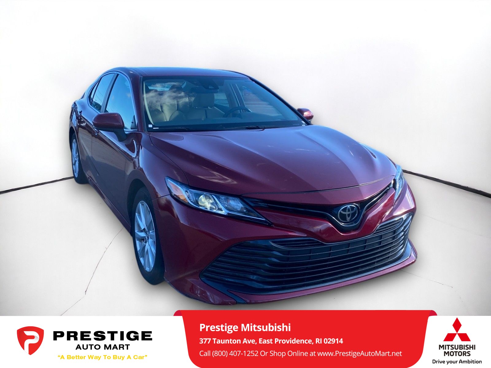 Used 2019 Toyota Camry LE with VIN 4T1B11HK7KU825400 for sale in East Providence, RI