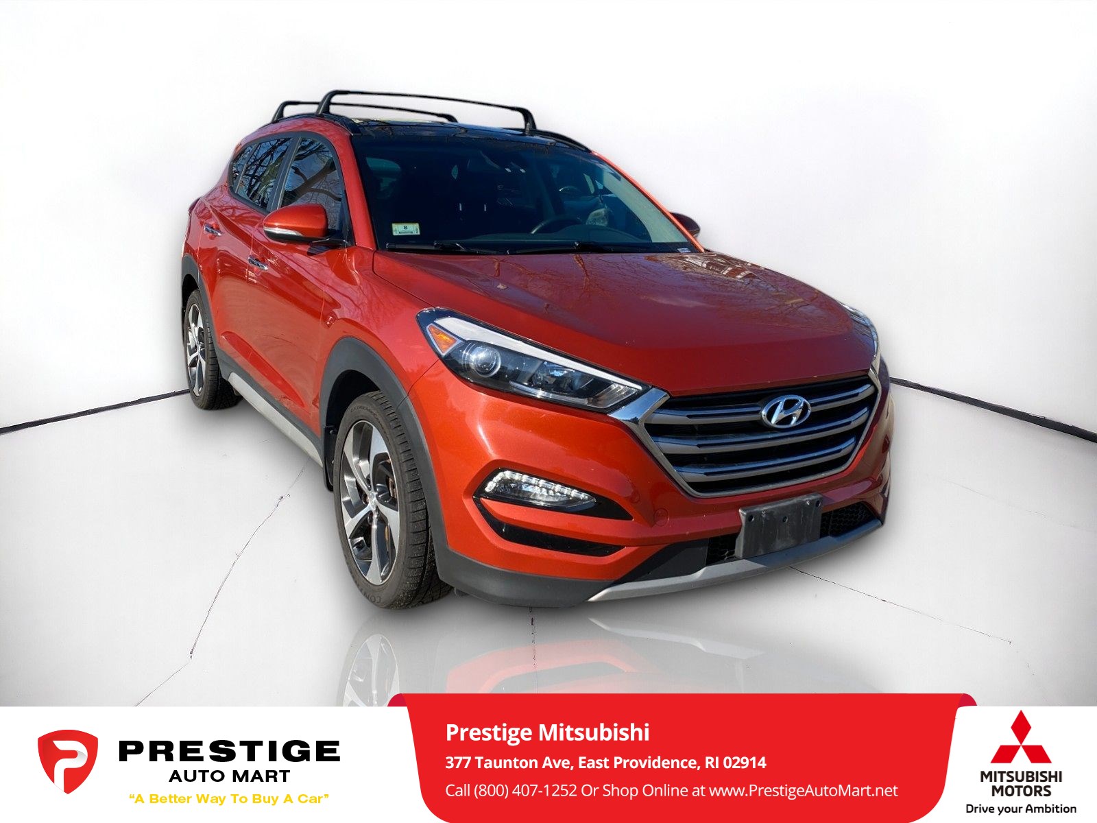 Used 2017 Hyundai Tucson Limited with VIN KM8J3CA26HU372309 for sale in East Providence, RI