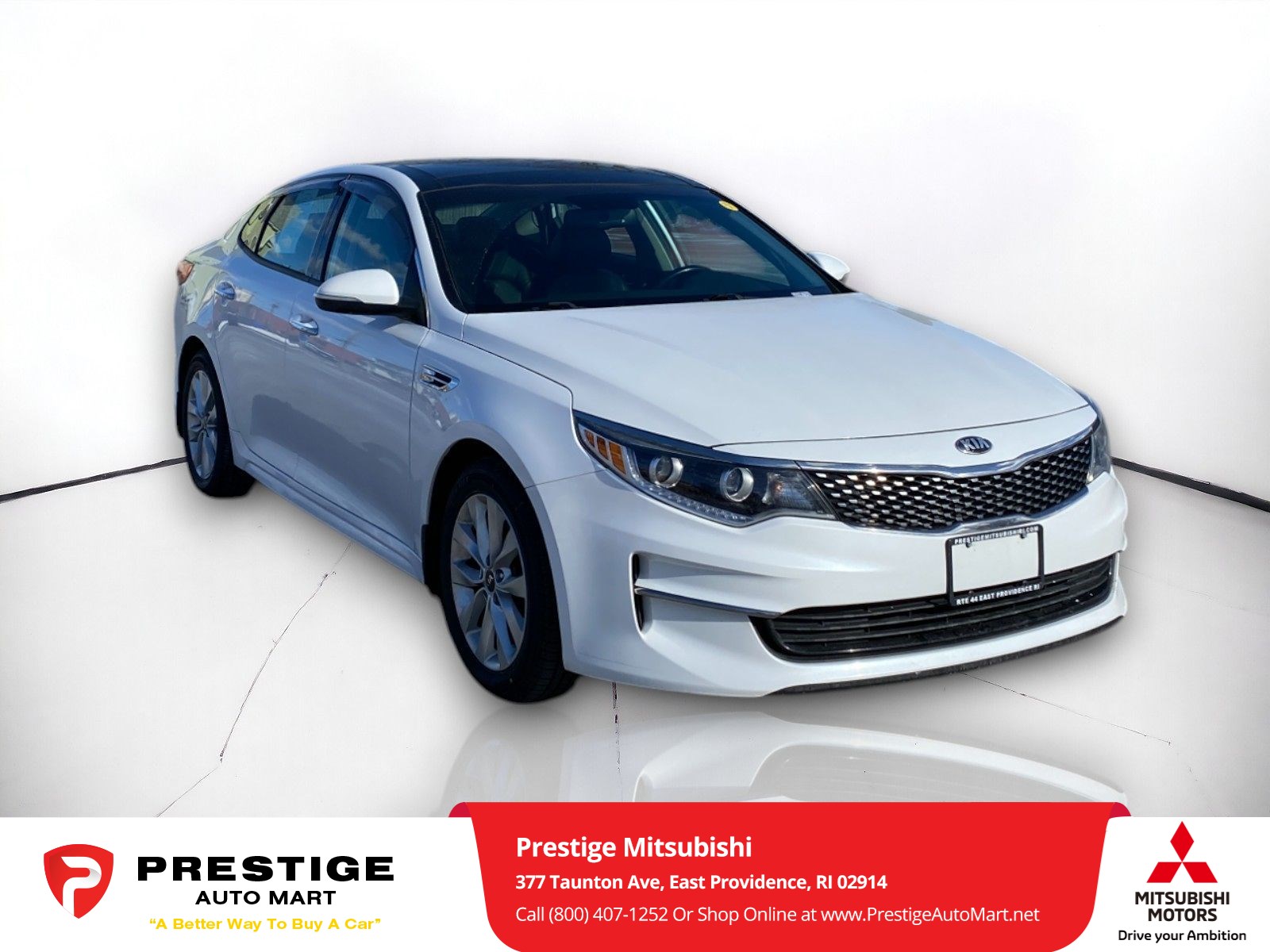 Used 2016 Kia Optima EX with VIN 5XXGU4L32GG099493 for sale in East Providence, RI