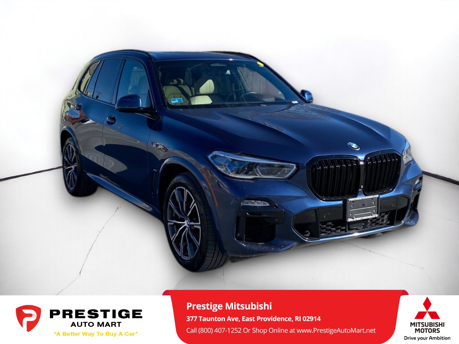 Used 2019 BMW X5 50i with VIN 5UXJU2C50KLB15213 for sale in East Providence, RI