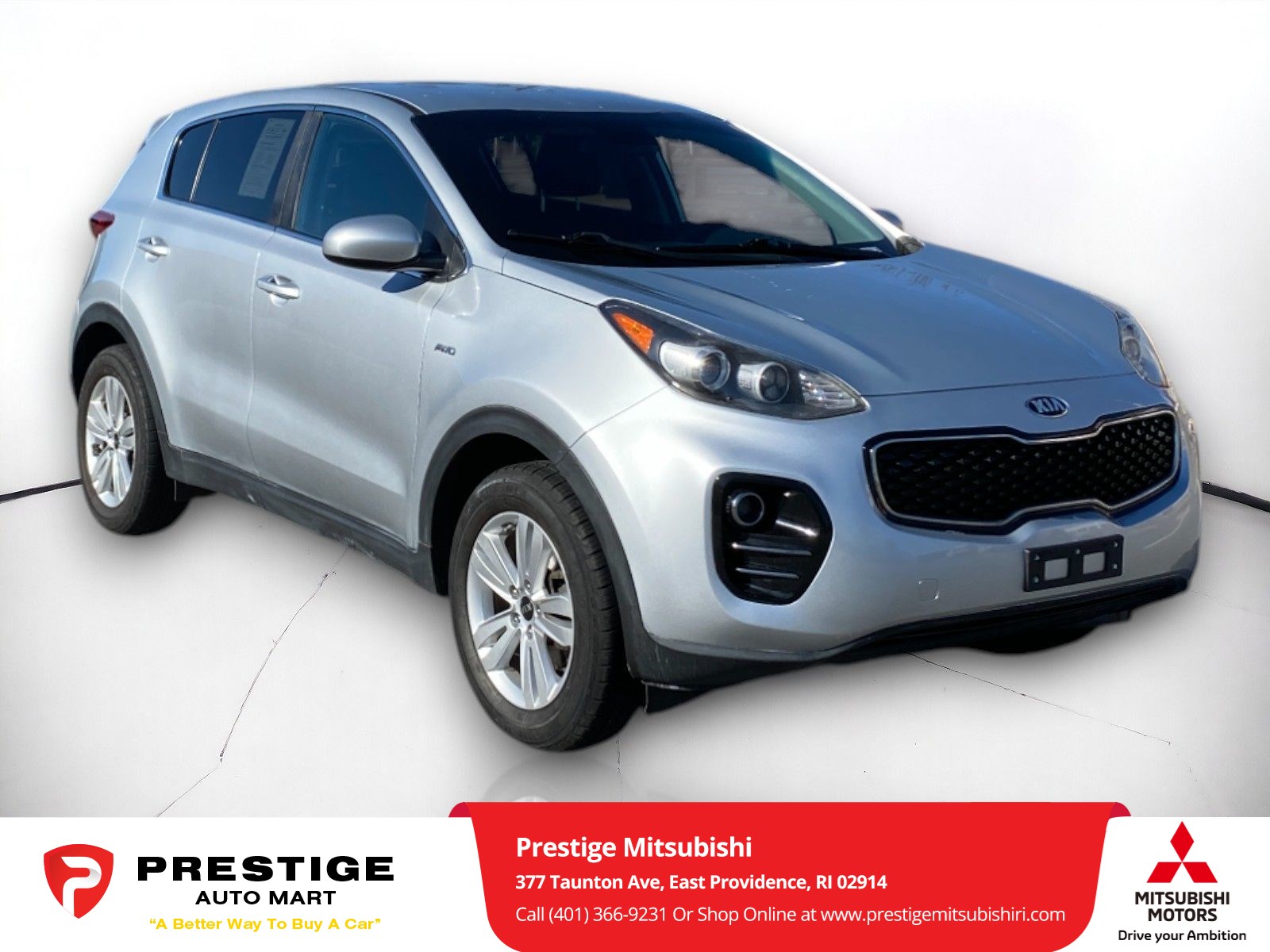 Used 2017 Kia Sportage LX with VIN KNDPMCAC4H7297774 for sale in East Providence, RI