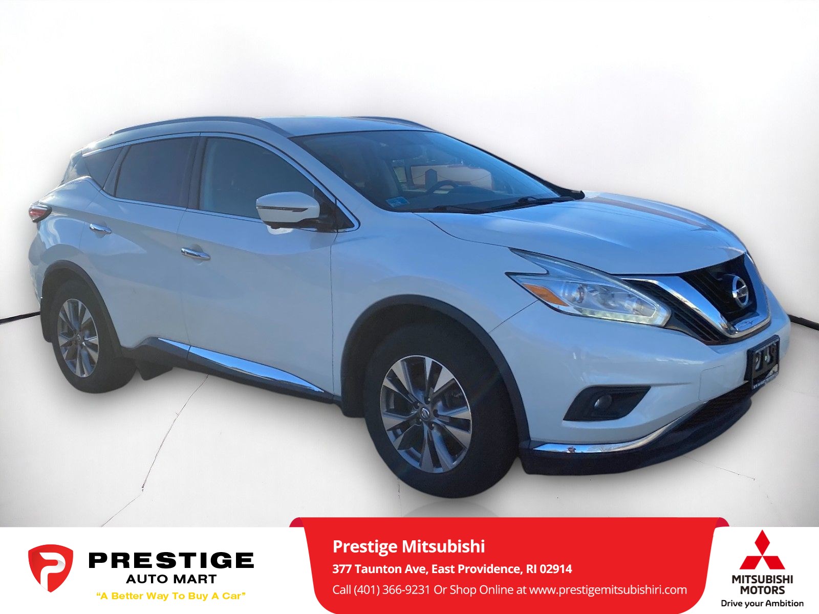 Used 2016 Nissan Murano SL with VIN 5N1AZ2MH5GN129415 for sale in East Providence, RI