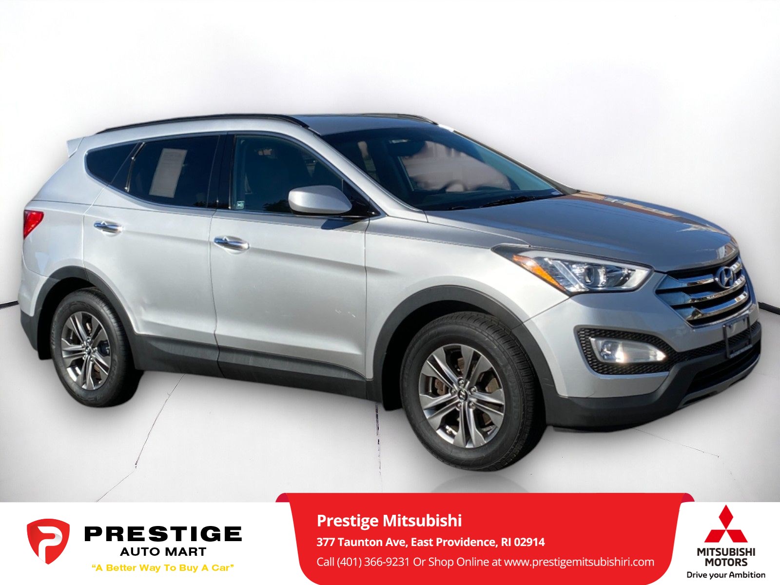 Used 2013 Hyundai Santa Fe Sport with VIN 5XYZU3LB6DG044921 for sale in East Providence, RI