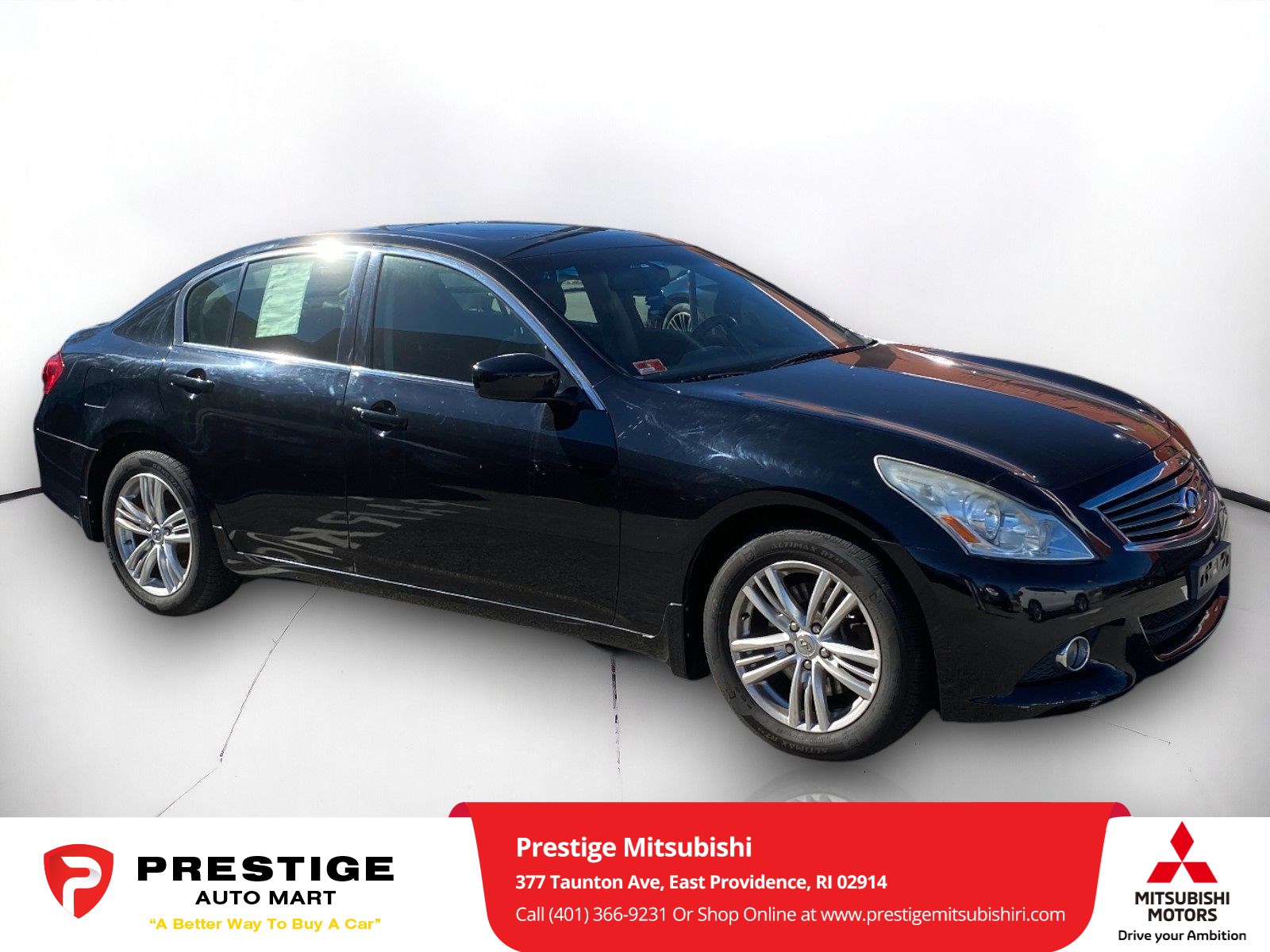 Used 2013 INFINITI G Sedan 37x with VIN JN1CV6AR8DM750178 for sale in East Providence, RI