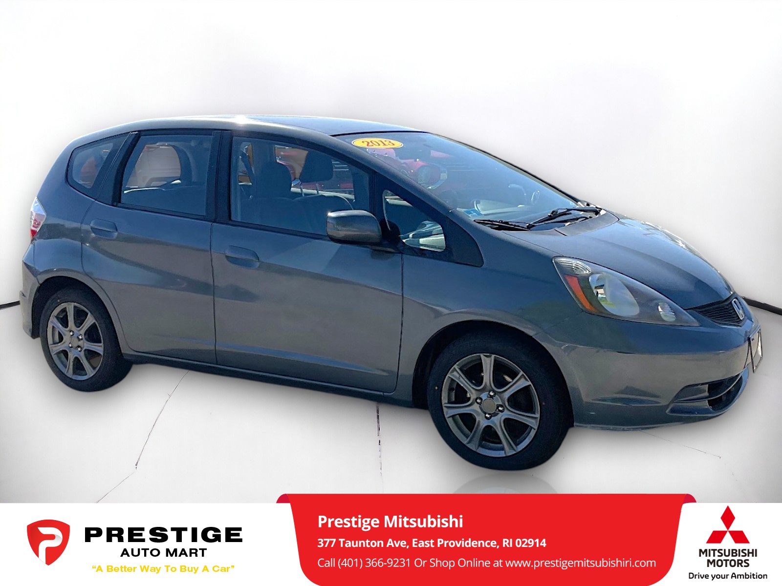 Used 2013 Honda Fit Base with VIN JHMGE8H32DC044565 for sale in East Providence, RI