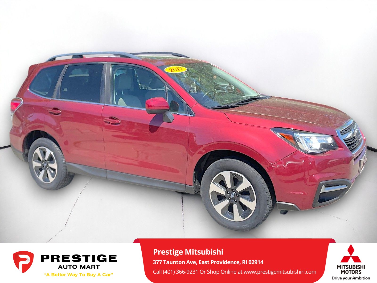 Used 2017 Subaru Forester Limited with VIN JF2SJARC6HH452154 for sale in East Providence, RI