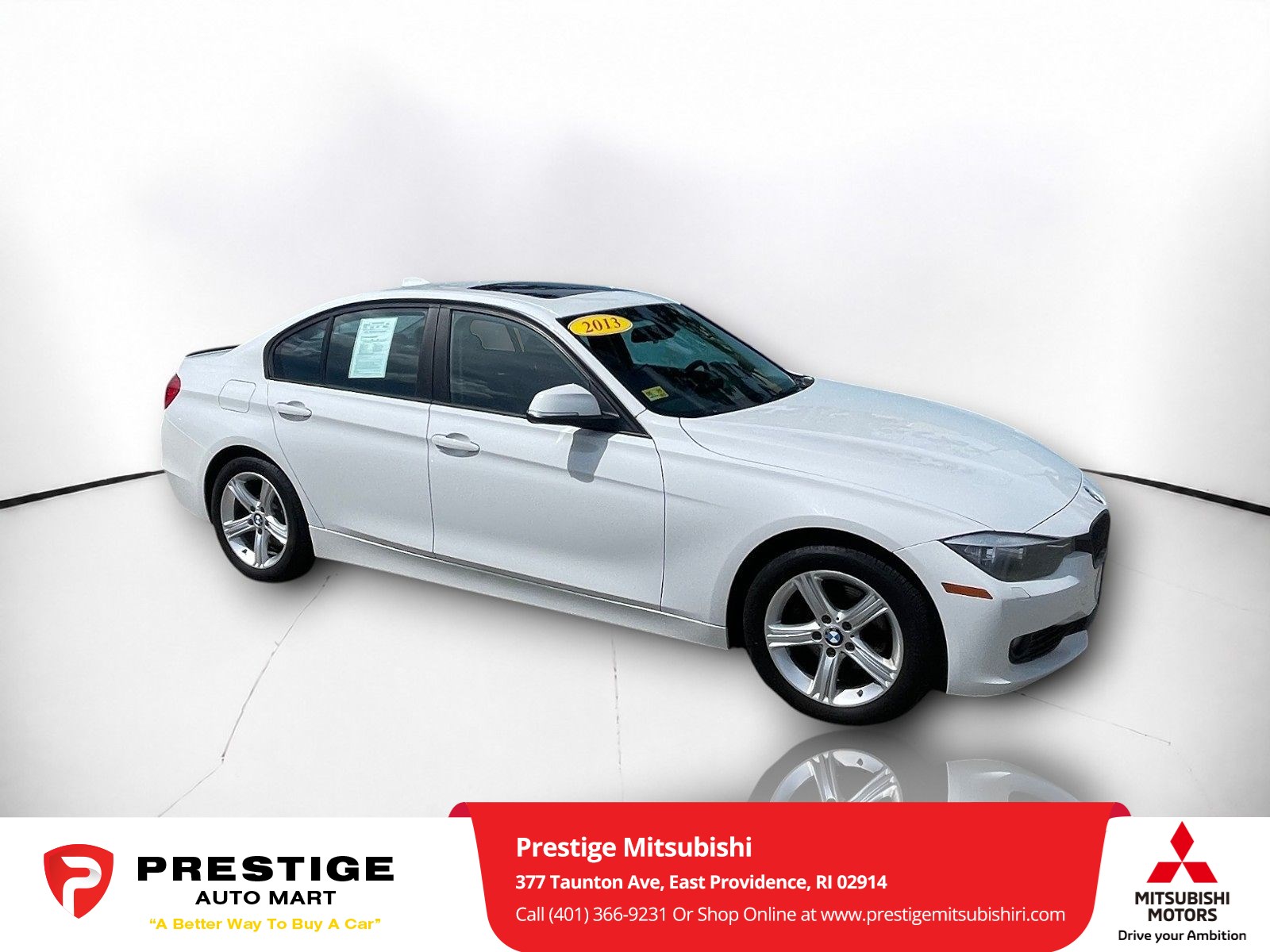 Used 2013 BMW 3 Series 328i with VIN WBA3B5C55DF138855 for sale in East Providence, RI