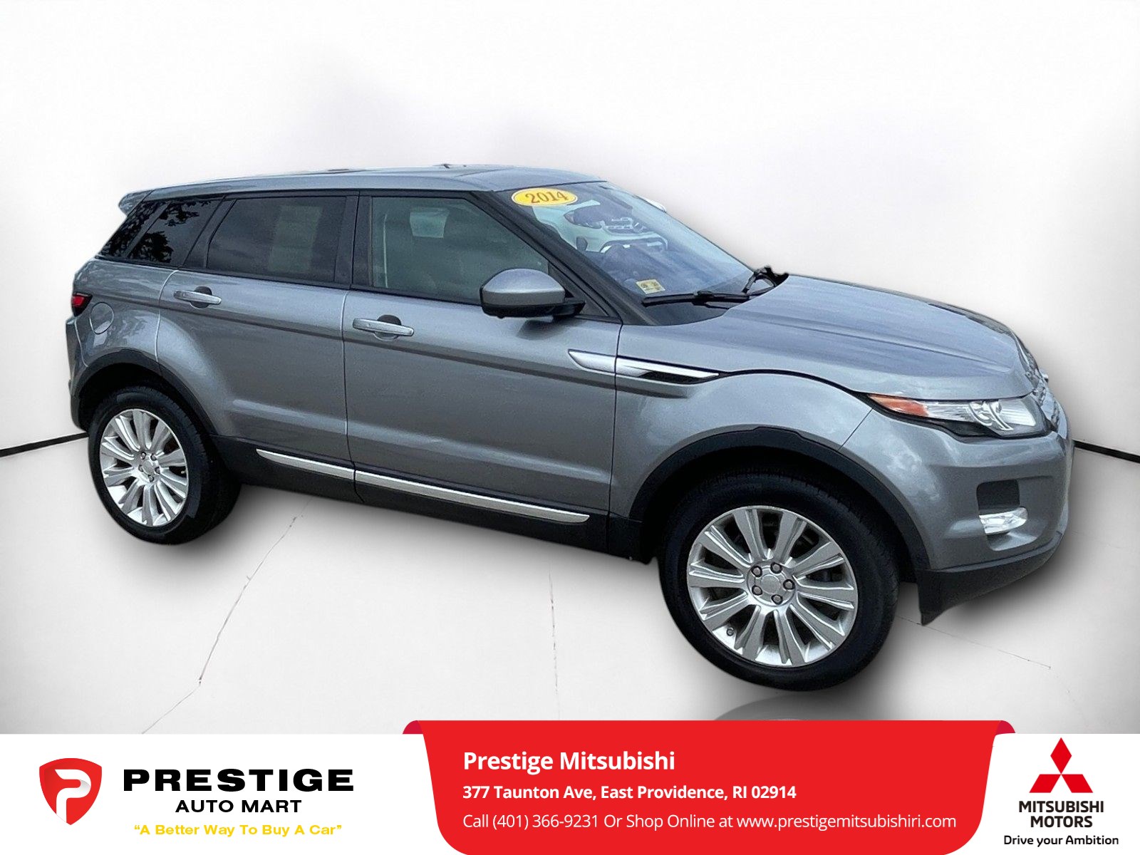 Used 2014 Land Rover Range Rover Evoque Pure with VIN SALVV2BG6EH885450 for sale in East Providence, RI