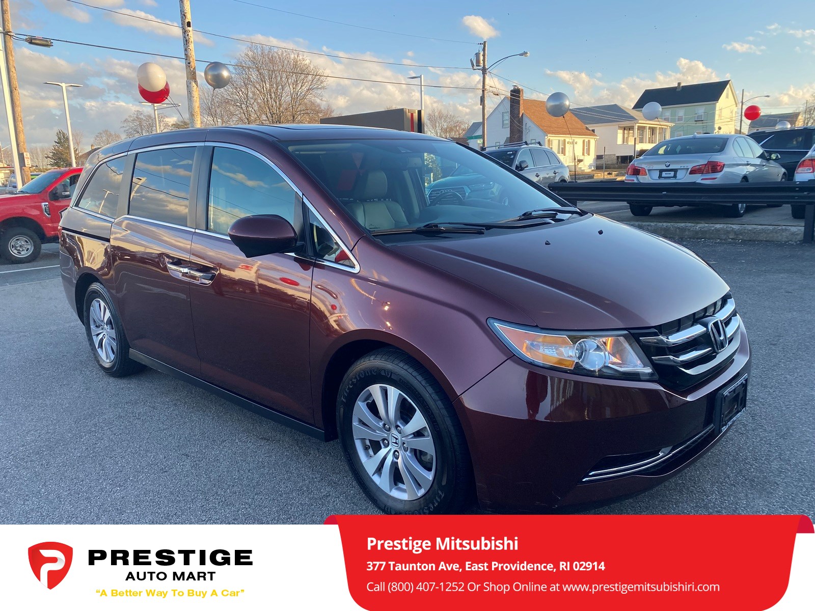 Sold 2016 Honda Odyssey EX-L in East Providence