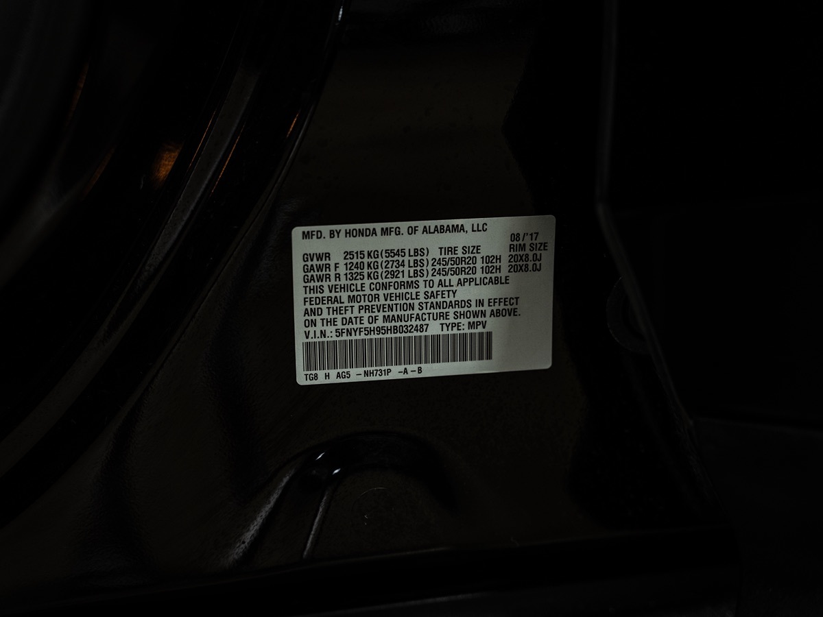 Sold 2017 Honda Pilot Touring in Buda