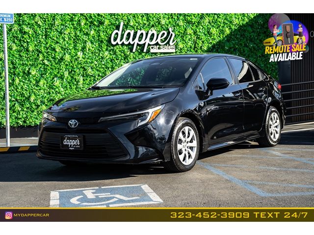 Midnight Black Metallic 2023 Toyota Corolla Hybrid LE FWD Sedan Front-Wheel Drive Automatic