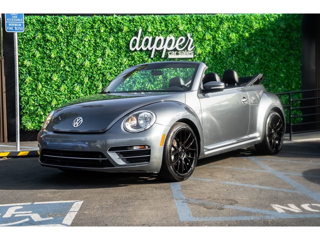 Platinum Gray Metallic/Black Roof 2018 Volkswagen Beetle 2.0T S Convertible FWD Convertible Front-Wheel Drive Automatic