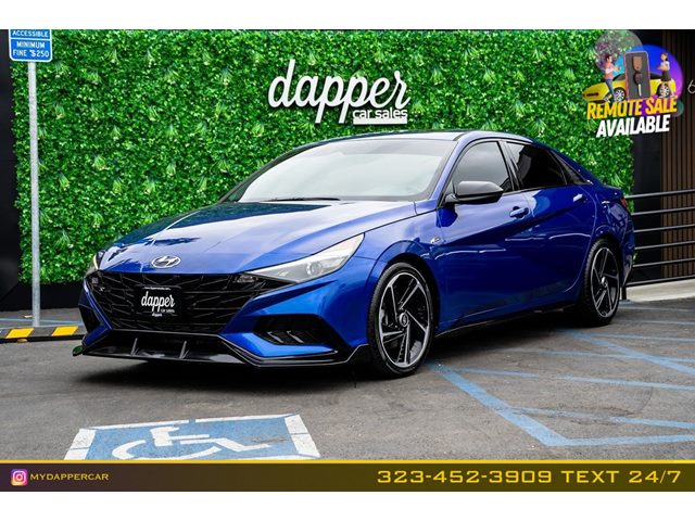 Intense Blue 2022 Hyundai Elantra N Line FWD Sedan Front-Wheel Drive Automatic